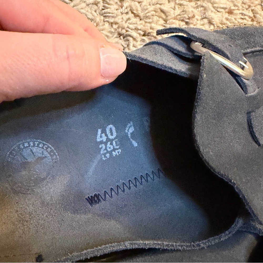 Birkenstock Buckley Suede Leather Slip on size 40 - Picture 3 of 12